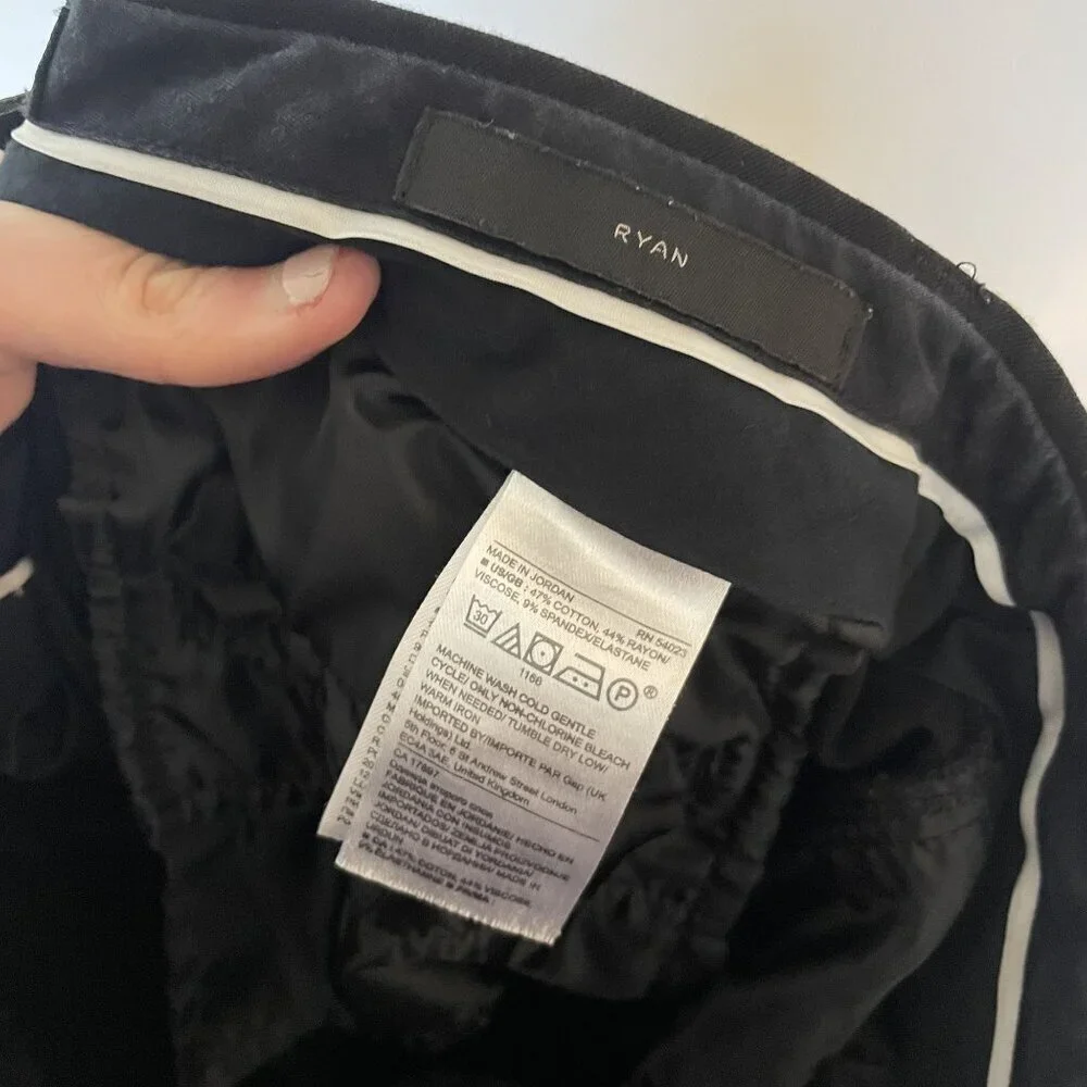 Banana Republic Womens ryan style‎ Black Trousers Size 2 small